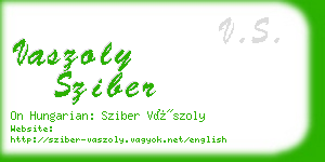 vaszoly sziber business card